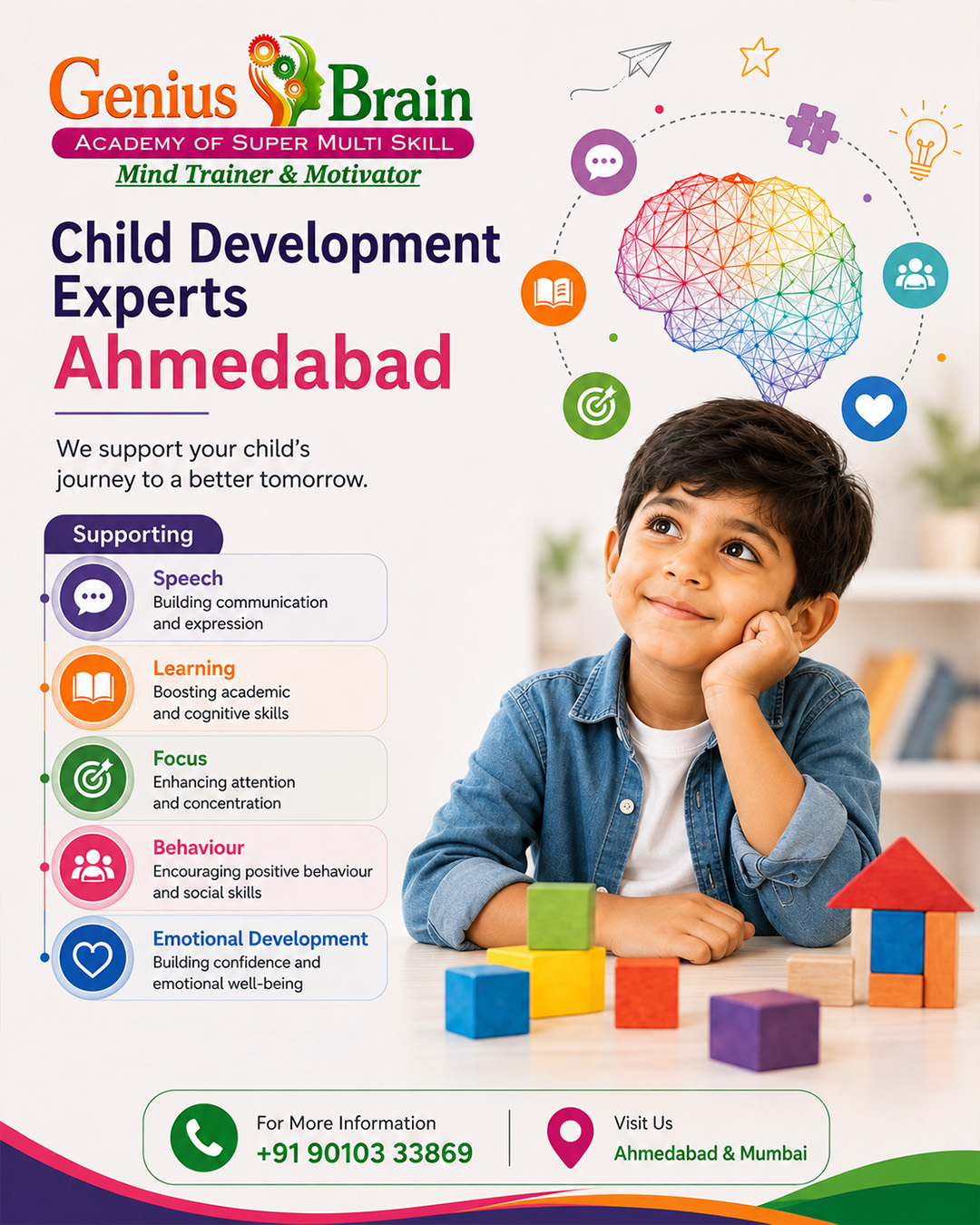 GENIUS BRAIN- Psychotherapist in Ahmedabad